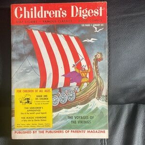 Vintage Viking Cover Magazine - Red, White